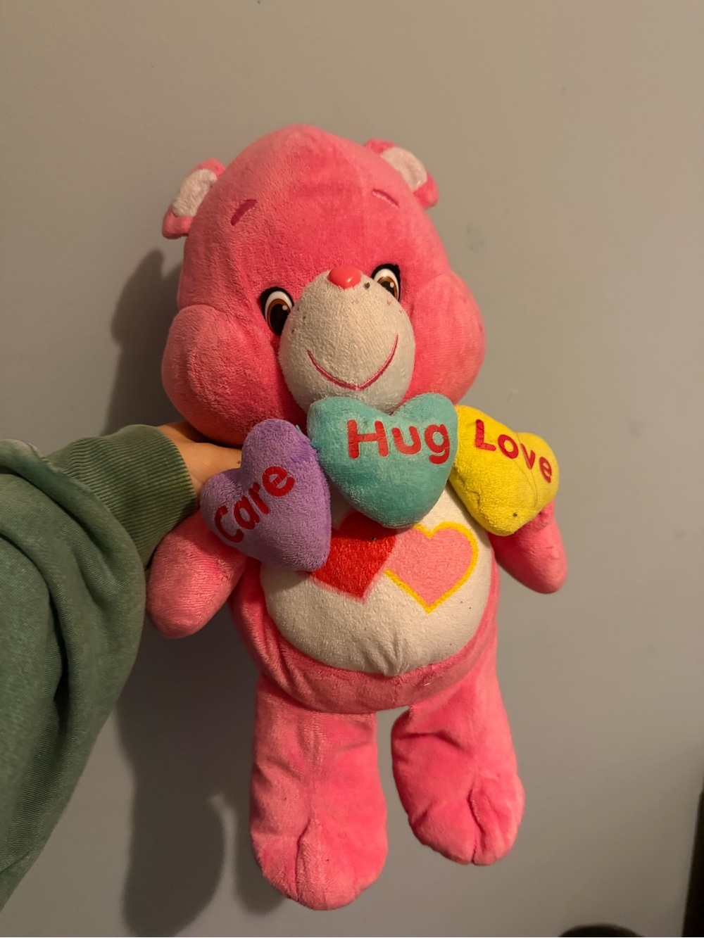 Pink Care bears Hug Love Heart Plush Bear - Kids Toy